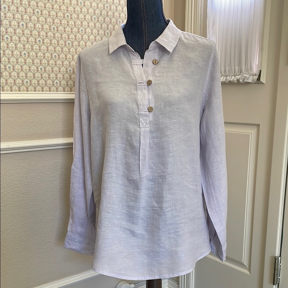 NTN Sigrid Olsen Tunic Blouse Size L